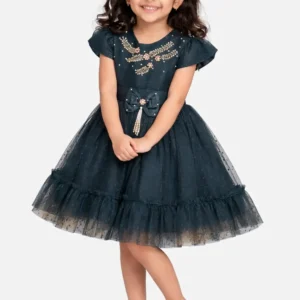 Home blue frock dress 4