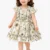 white frock with green